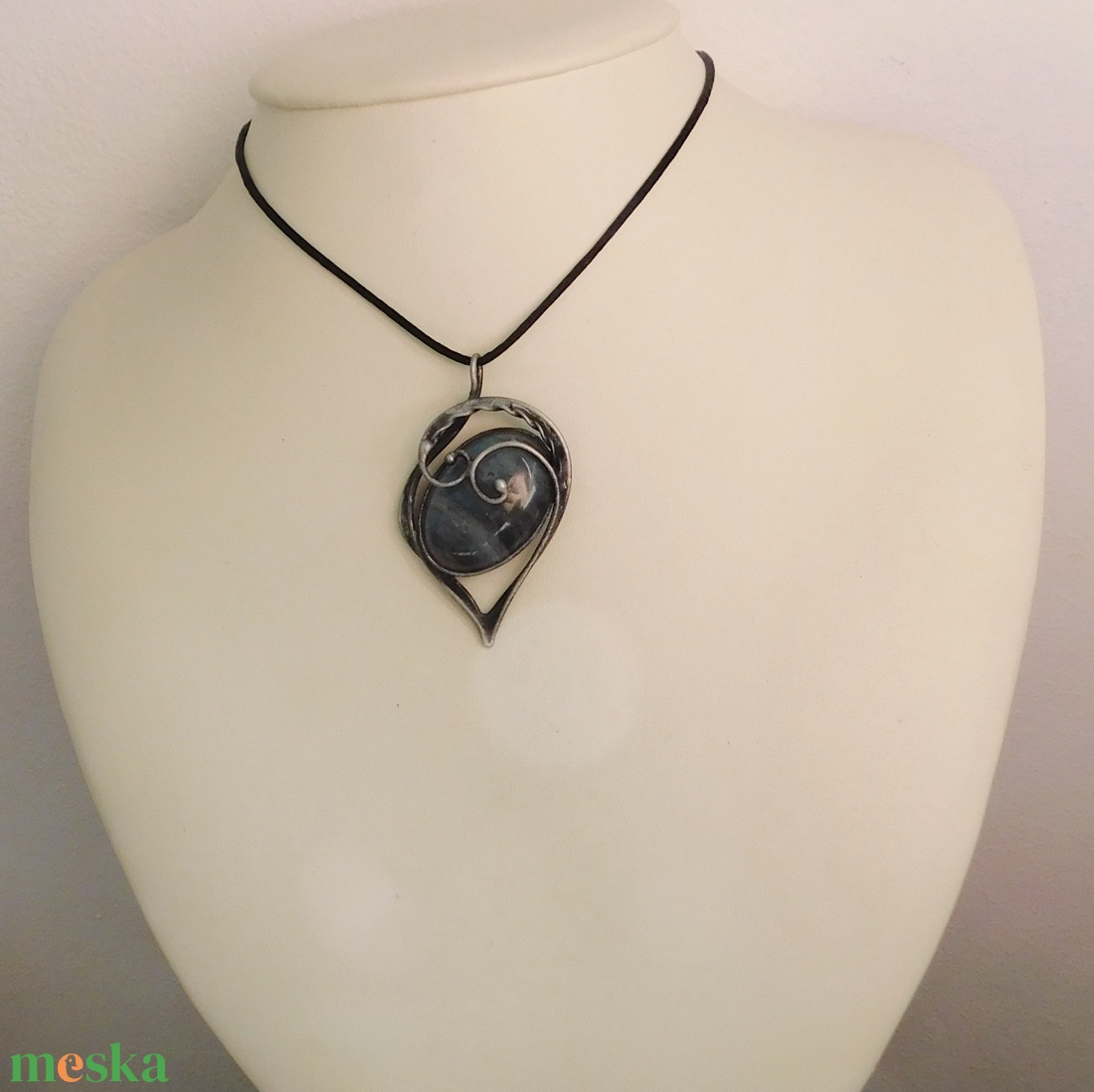 Labradorit medál - ékszer - nyaklánc - medálos nyaklánc - Meska.hu