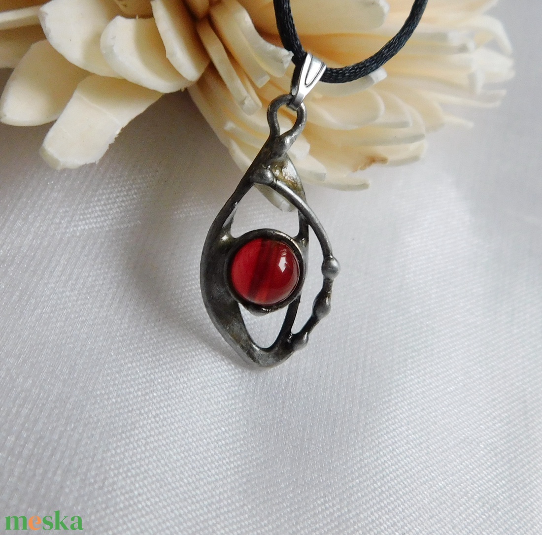 Karneol nyaklánc - ékszer - nyaklánc - medálos nyaklánc - Meska.hu