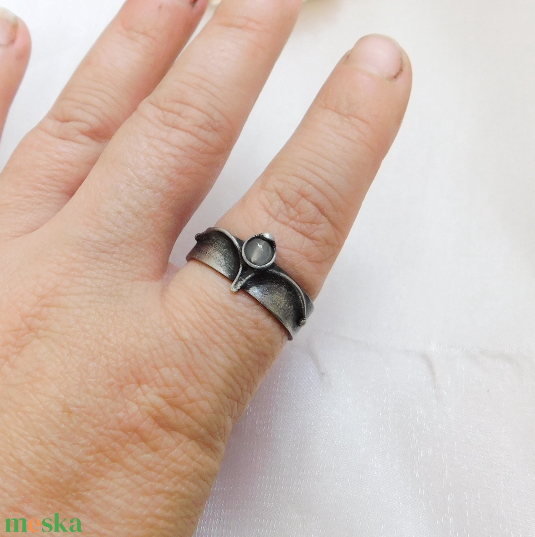 Achát gyűrű - ékszer - gyűrű - szoliter gyűrű - Meska.hu