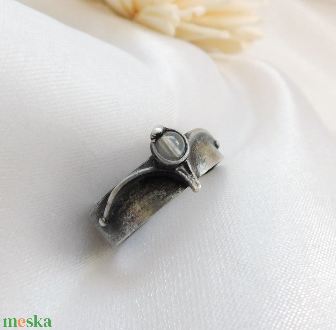 Achát gyűrű - ékszer - gyűrű - szoliter gyűrű - Meska.hu