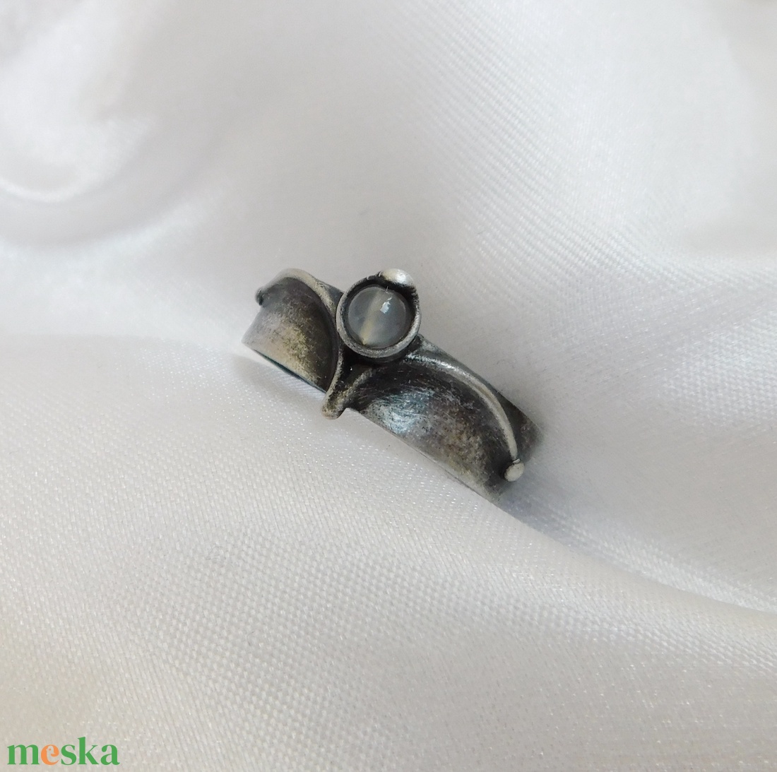 Achát gyűrű - ékszer - gyűrű - szoliter gyűrű - Meska.hu