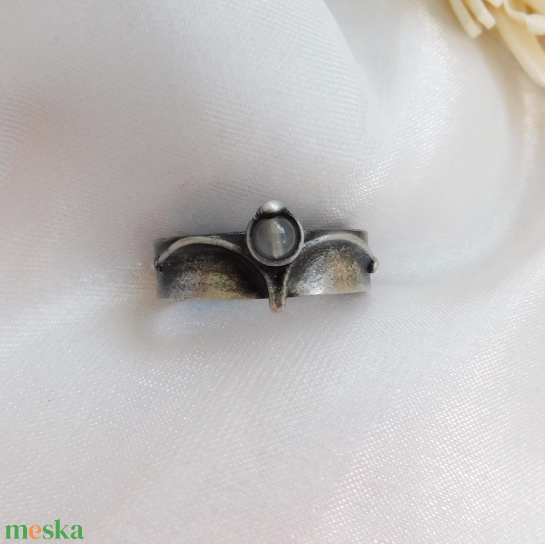 Achát gyűrű - ékszer - gyűrű - szoliter gyűrű - Meska.hu