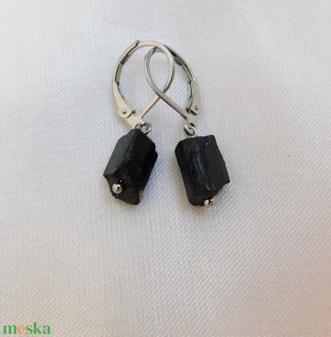 Turmalin  fülbevaló - ékszer - fülbevaló - lógó fülbevaló - Meska.hu