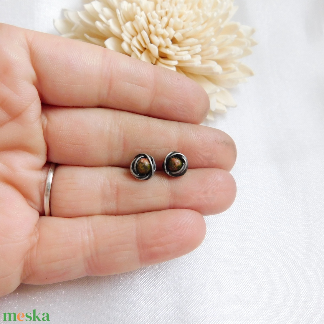 Bedugós unakit fülbevaló - ékszer - fülbevaló - lógó fülbevaló - Meska.hu