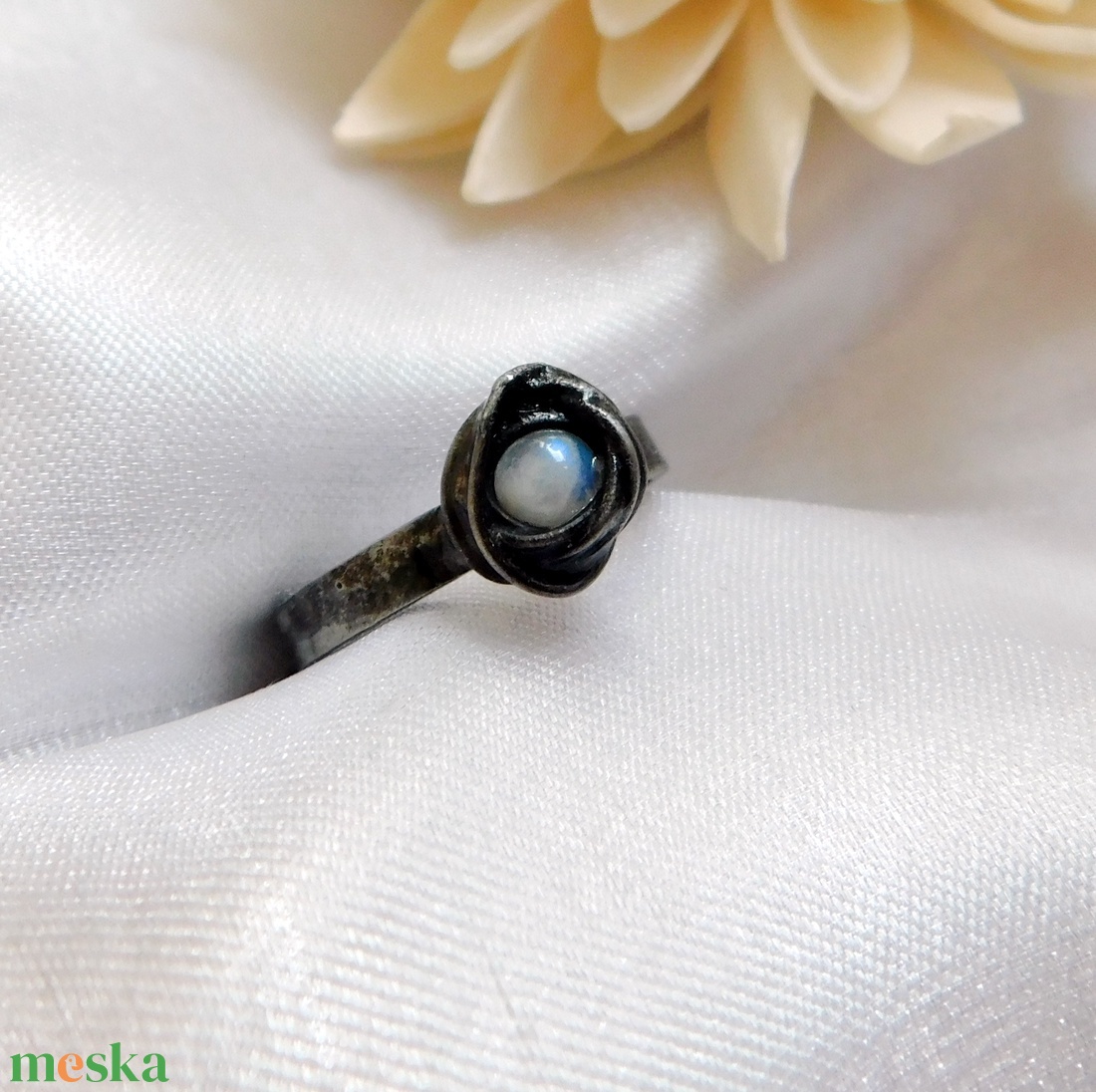 Holdkő gyűrű - ékszer - gyűrű - statement gyűrű - Meska.hu