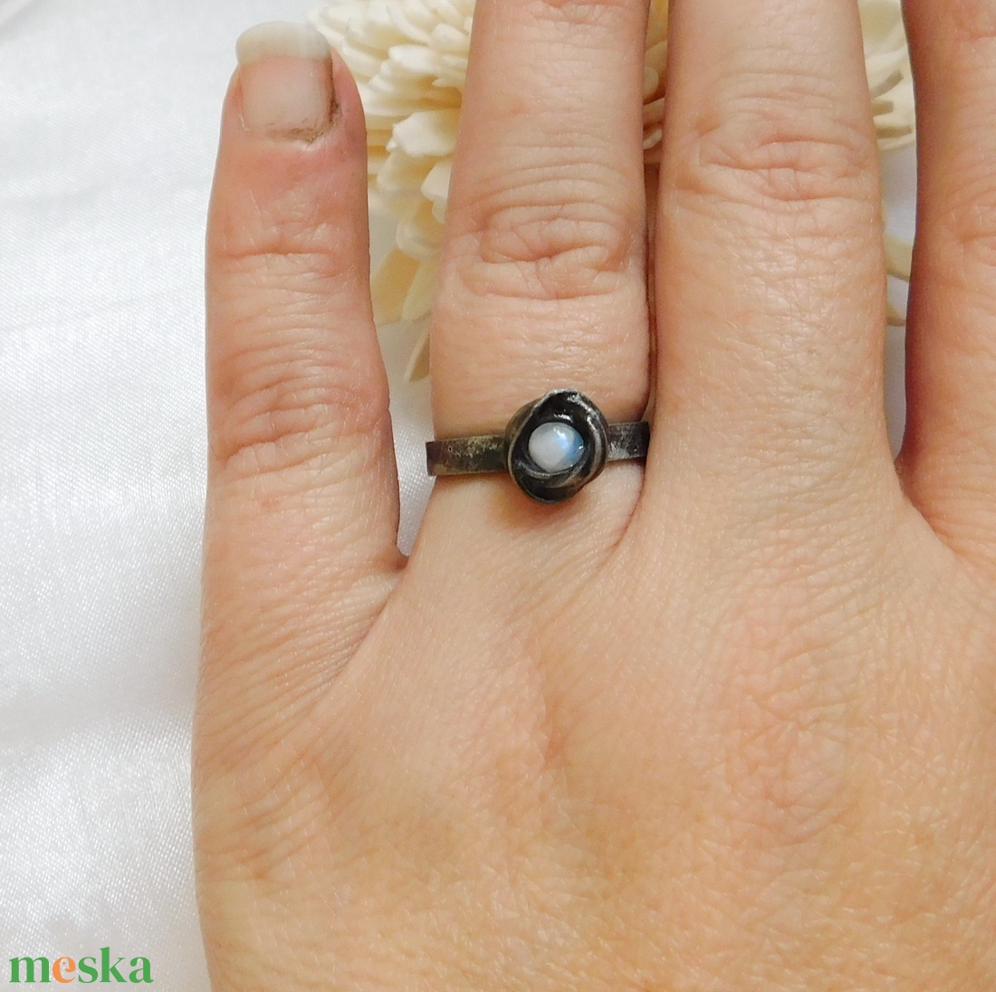 Holdkő gyűrű - ékszer - gyűrű - statement gyűrű - Meska.hu