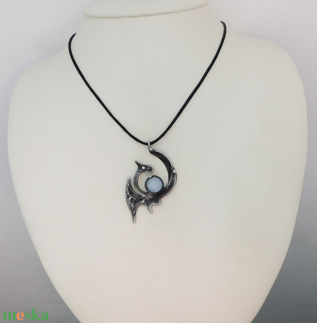 Jáde sárkány medál - ékszer - nyaklánc - medálos nyaklánc - Meska.hu