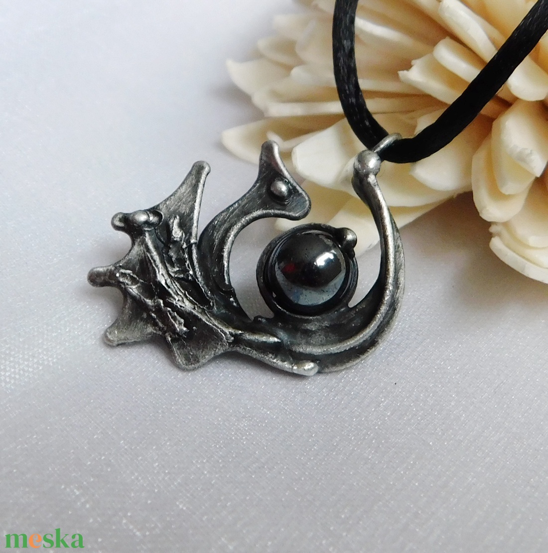 Hematit sárkány medál - ékszer - nyaklánc - medálos nyaklánc - Meska.hu