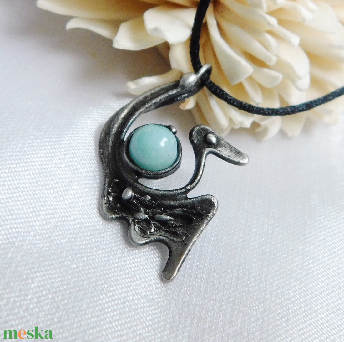 Mini jáde sárkány medál - ékszer - nyaklánc - medálos nyaklánc - Meska.hu