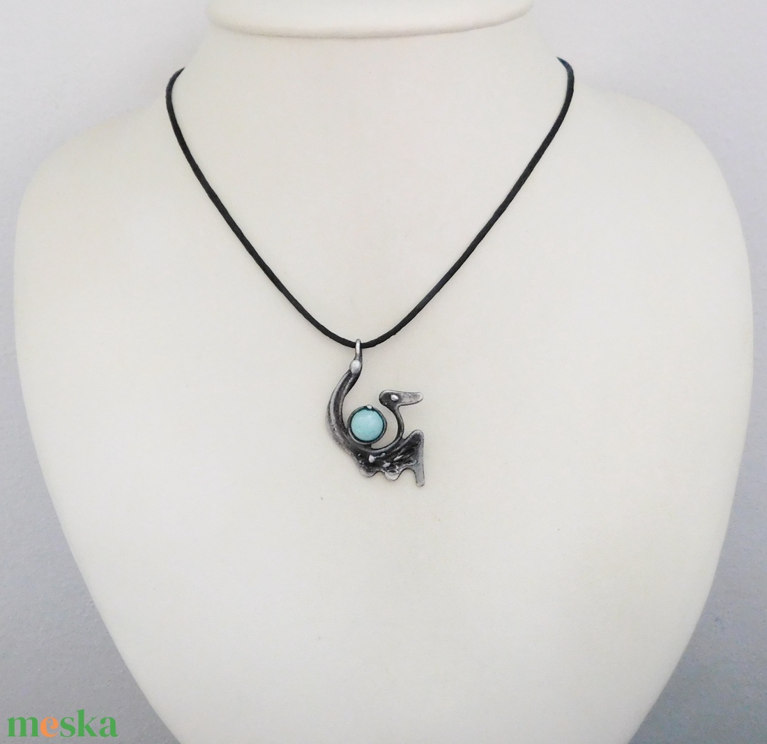 Mini jáde sárkány medál - ékszer - nyaklánc - medálos nyaklánc - Meska.hu
