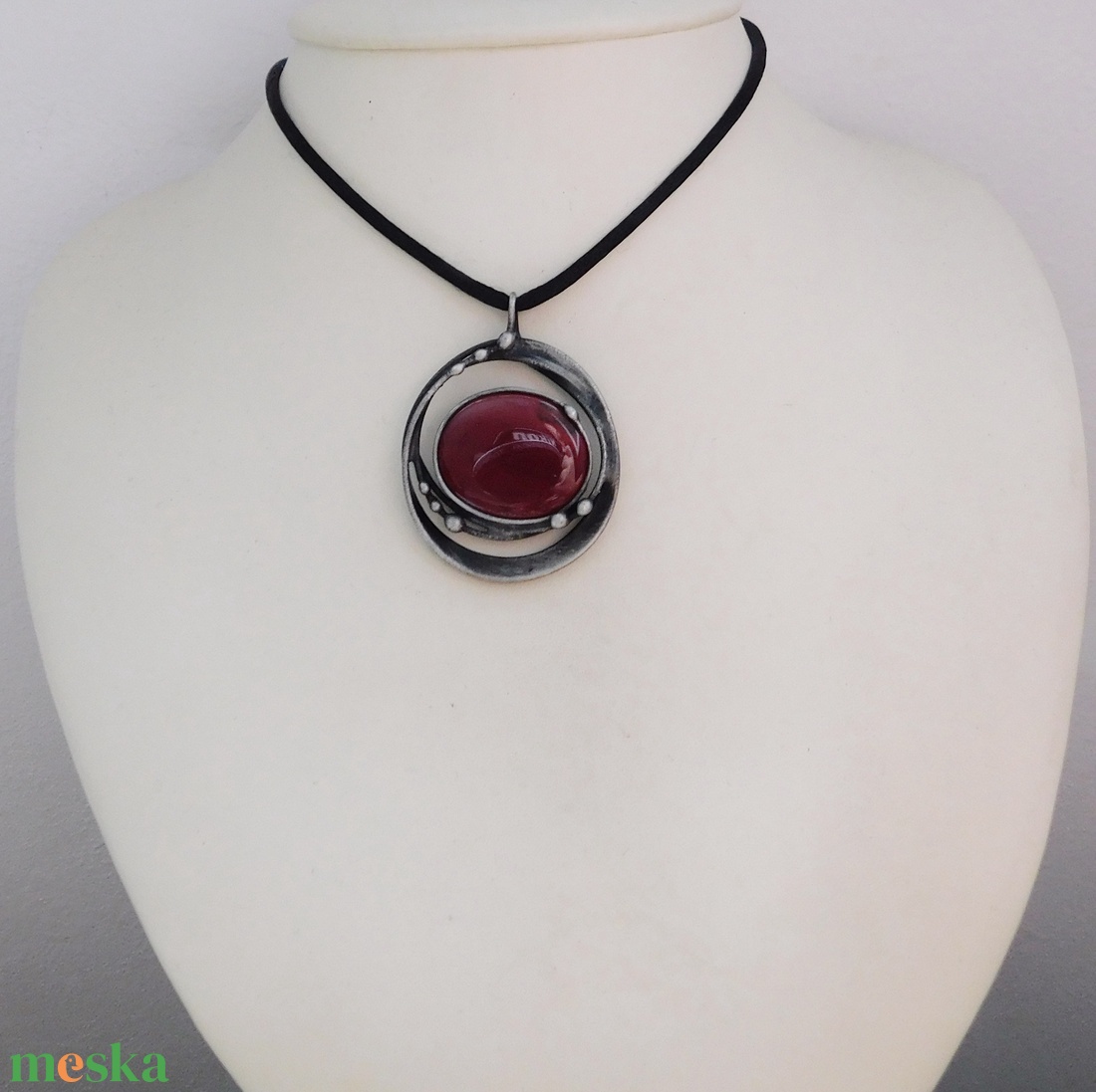 Mookait jáspis medál  - ékszer - nyaklánc - medálos nyaklánc - Meska.hu