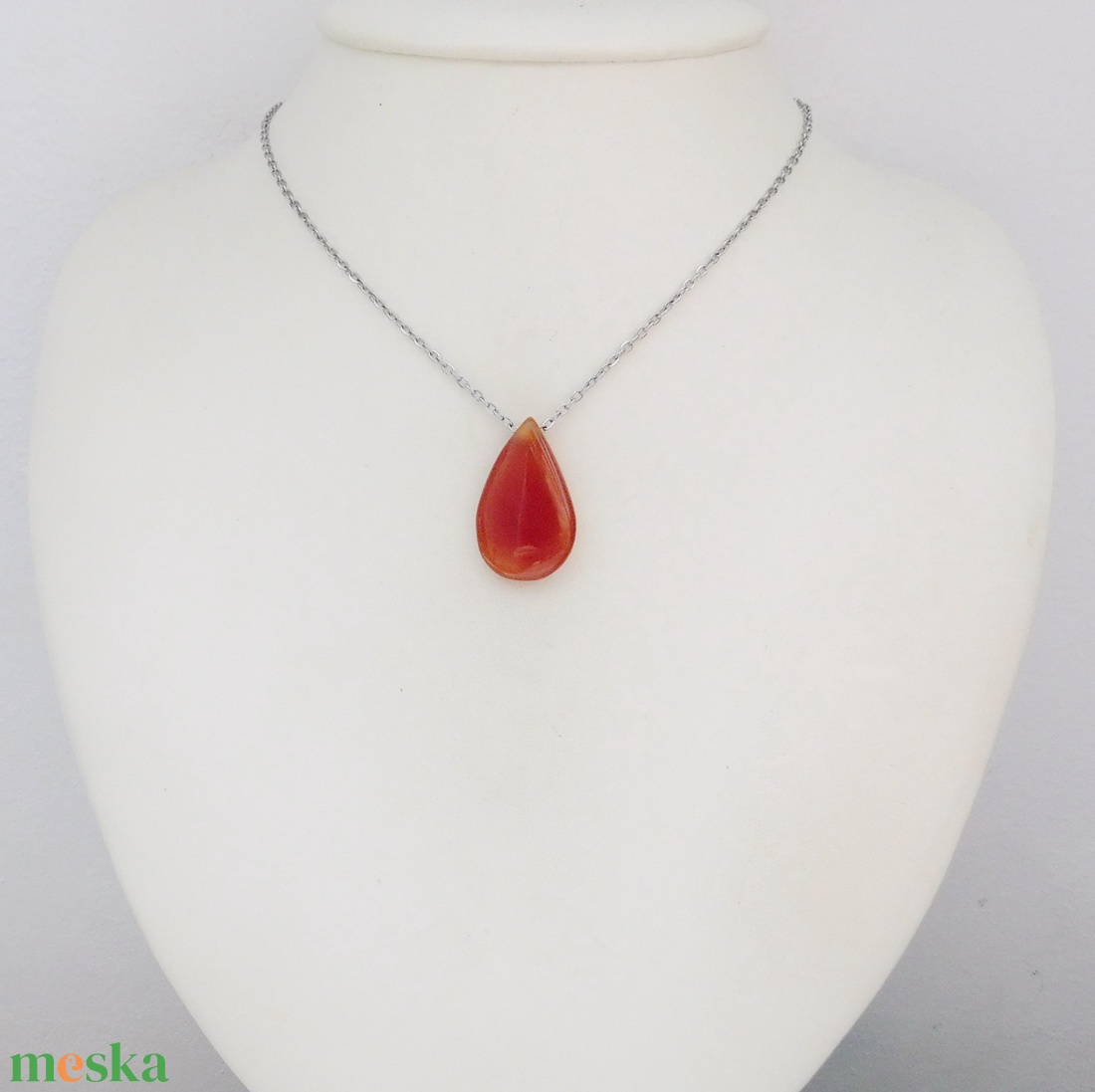 Karneol medál - ékszer - nyaklánc - medál - Meska.hu