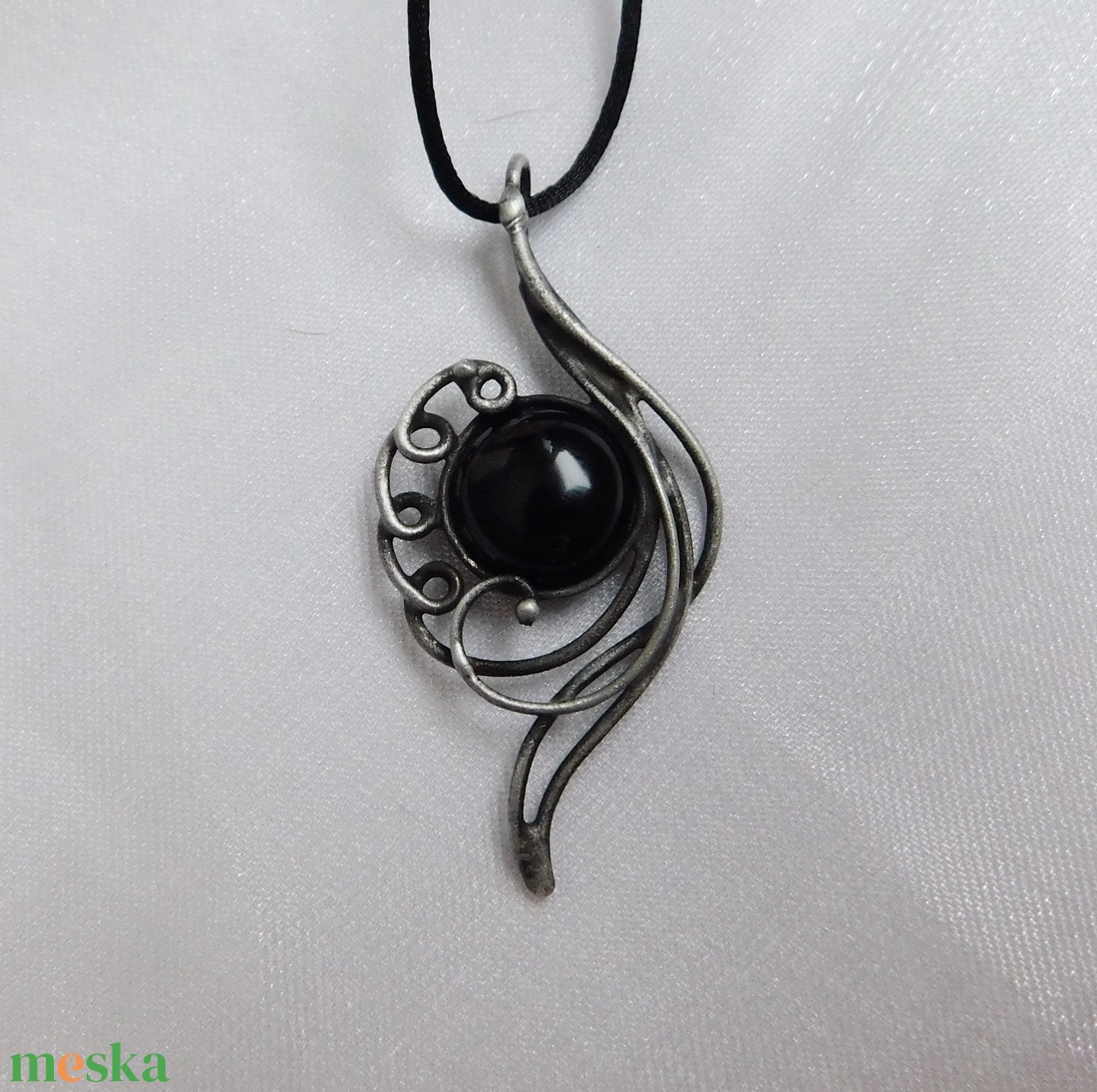 Ónix nyaklánc - ékszer - nyaklánc - medál - Meska.hu