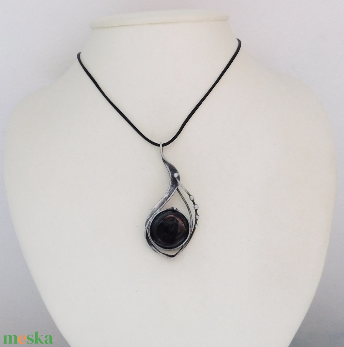 Arany obszidián medál - ékszer - nyaklánc - medál - Meska.hu