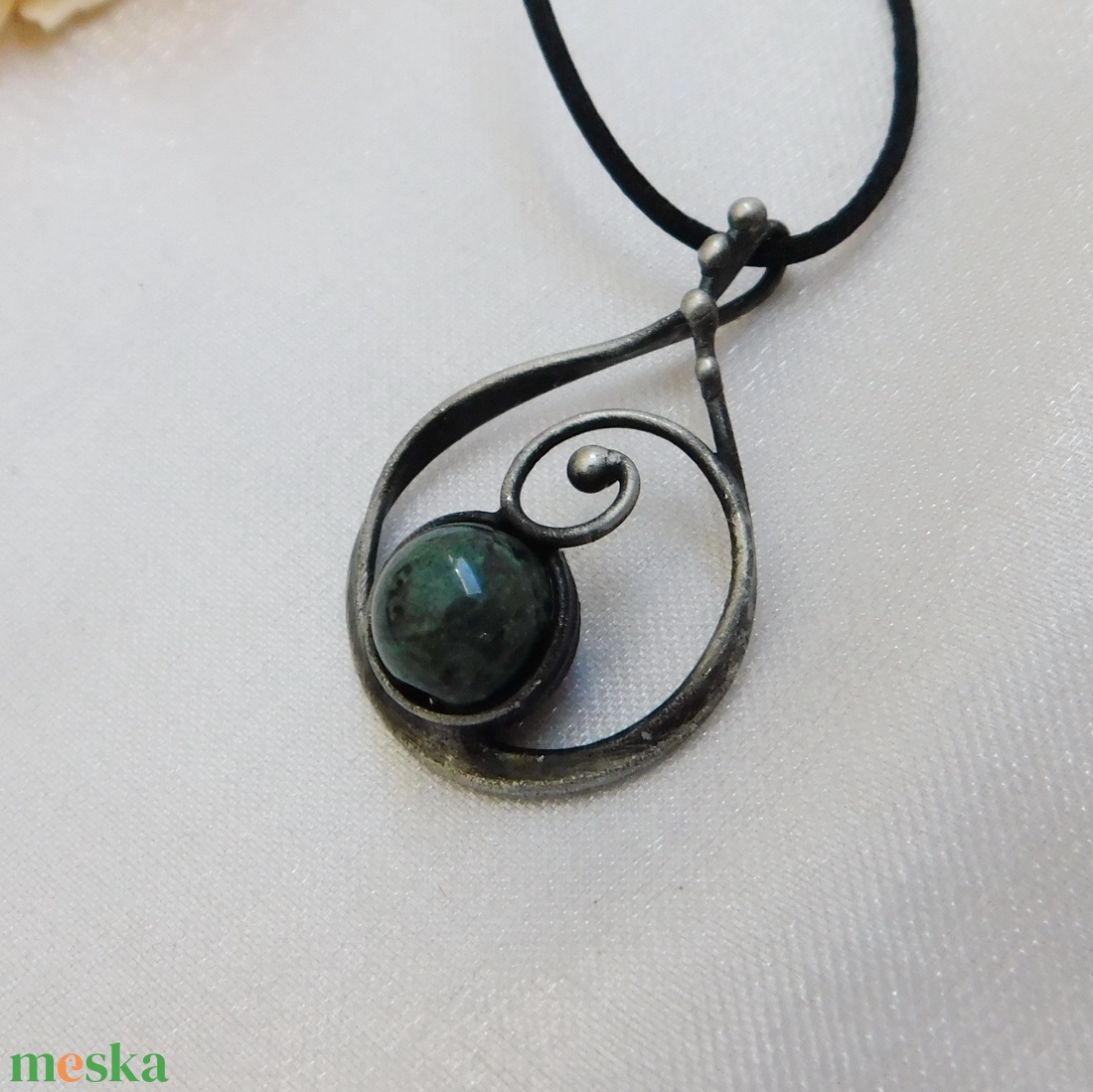 Eldarit ( kambaba jáspis ) medál - ékszer - nyaklánc - medál - Meska.hu