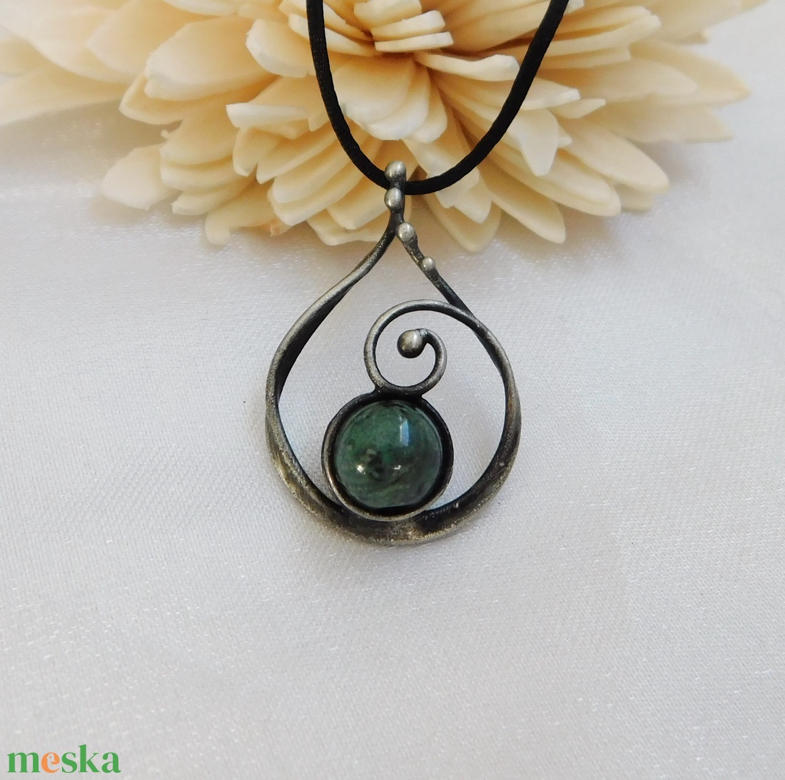 Eldarit ( kambaba jáspis ) medál - ékszer - nyaklánc - medál - Meska.hu