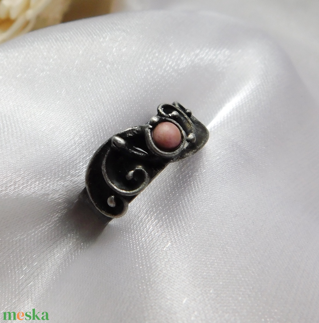 Rodonit gyűrű - ékszer - gyűrű - szoliter gyűrű - Meska.hu