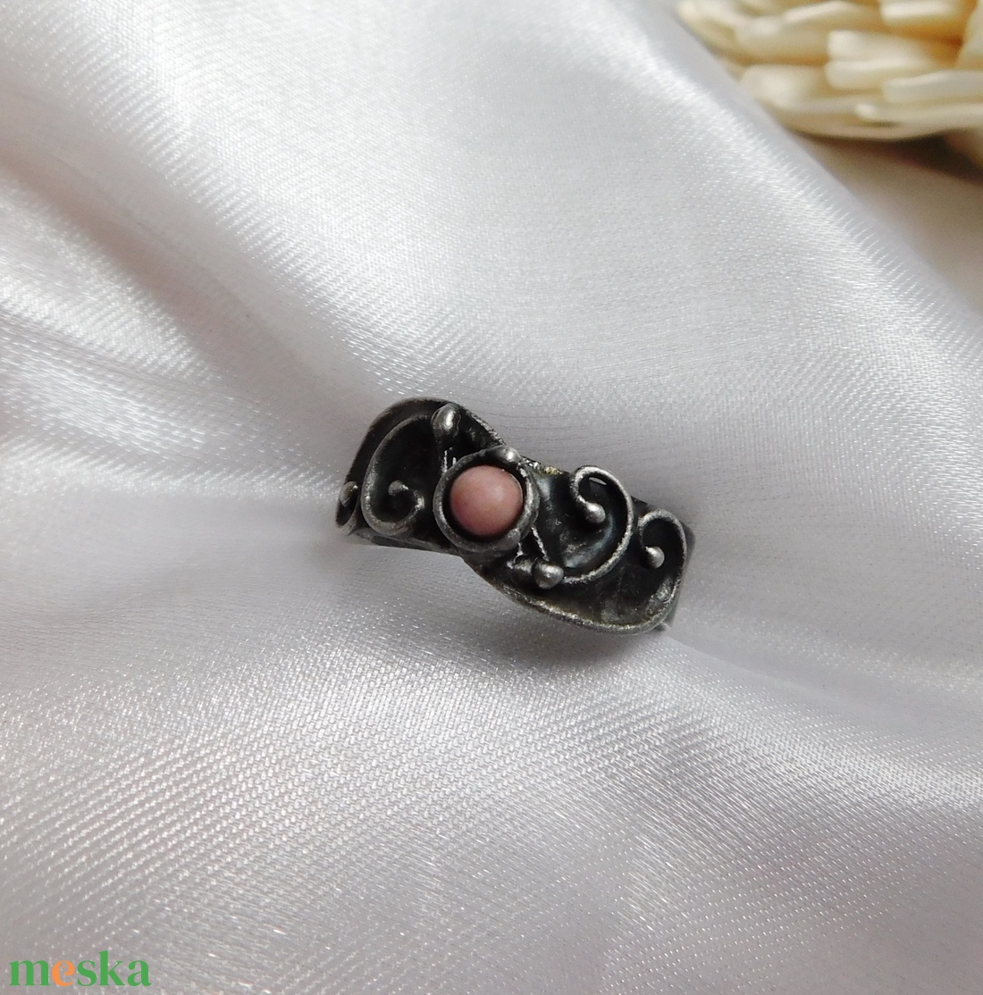 Rodonit gyűrű - ékszer - gyűrű - szoliter gyűrű - Meska.hu