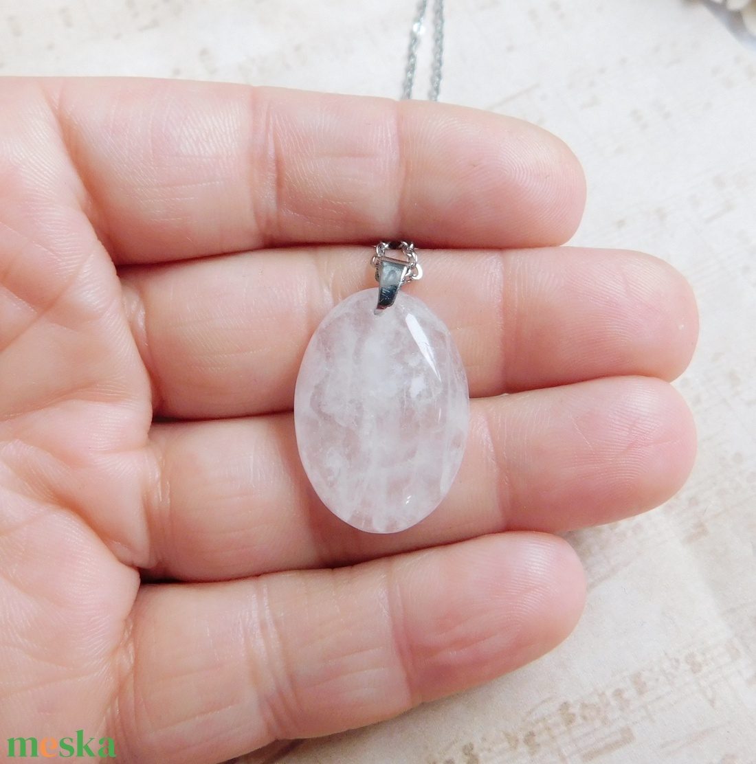Hegyikristály medál - ékszer - nyaklánc - medálos nyaklánc - Meska.hu