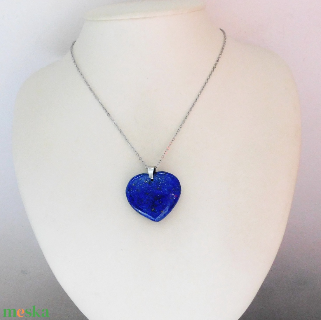 Lápisz szív medál acél láncon - ékszer - nyaklánc - medál - Meska.hu