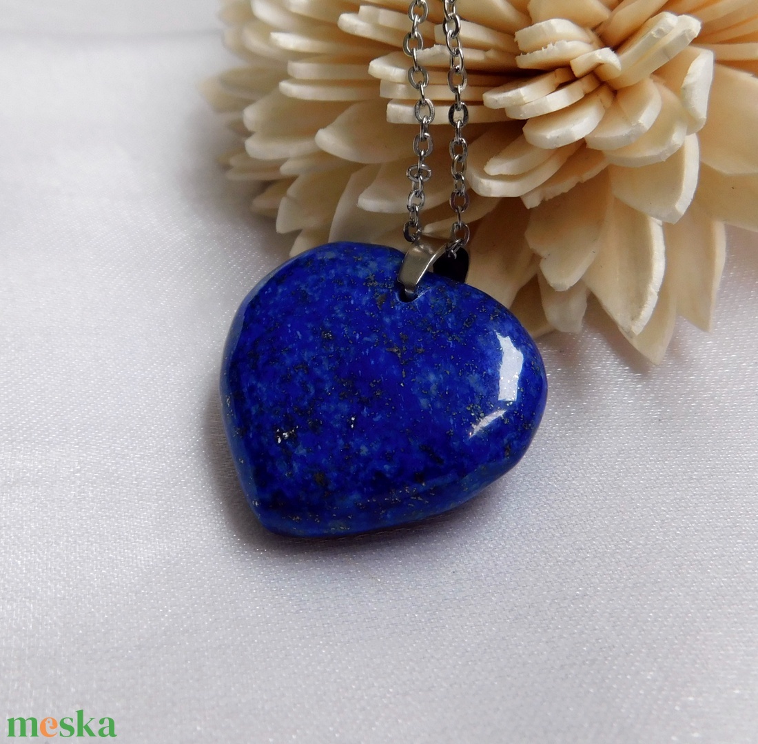 Lápisz szív medál acél láncon - ékszer - nyaklánc - medál - Meska.hu