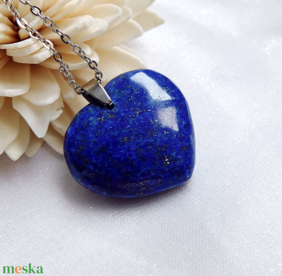 Lápisz szív medál acél láncon - ékszer - nyaklánc - medál - Meska.hu