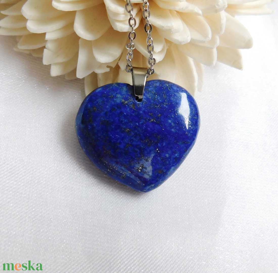 Lápisz szív medál acél láncon - ékszer - nyaklánc - medál - Meska.hu