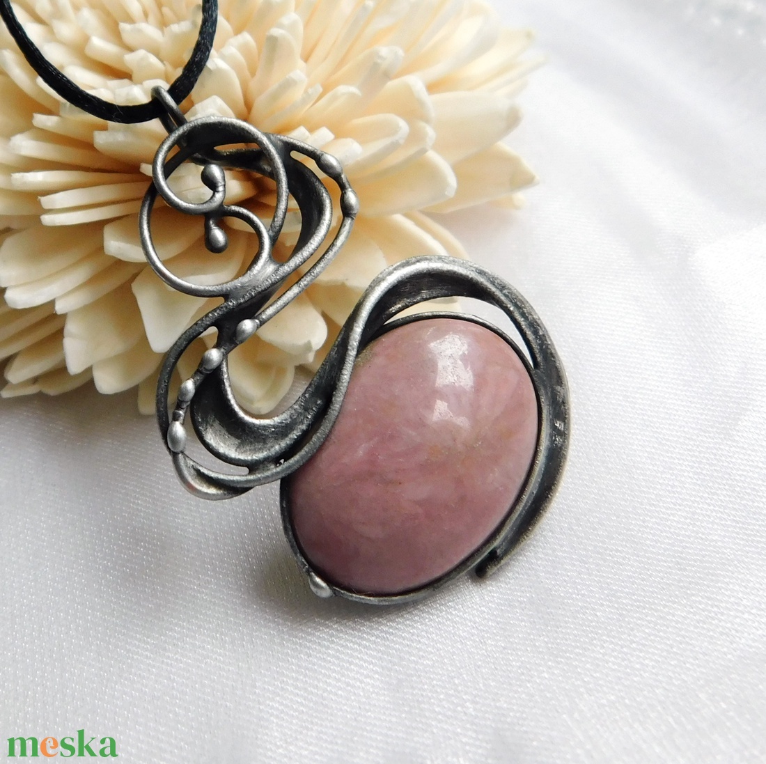 Rodonit medál - ékszer - nyaklánc - medál - Meska.hu