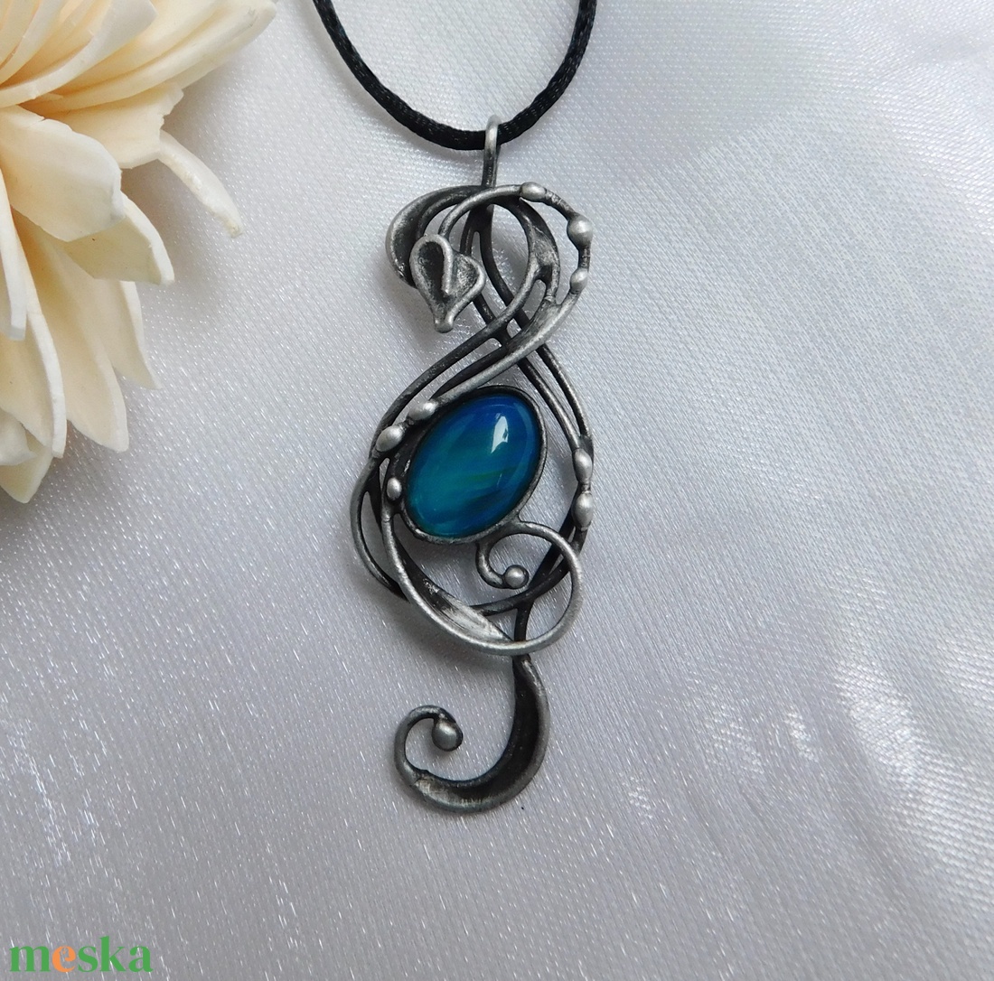 Achát medál - ékszer - nyaklánc - medál - Meska.hu