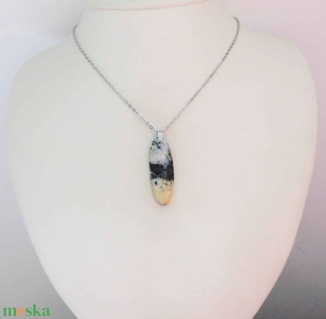 Merlinit medál acél láncon - ékszer - nyaklánc - medál - Meska.hu