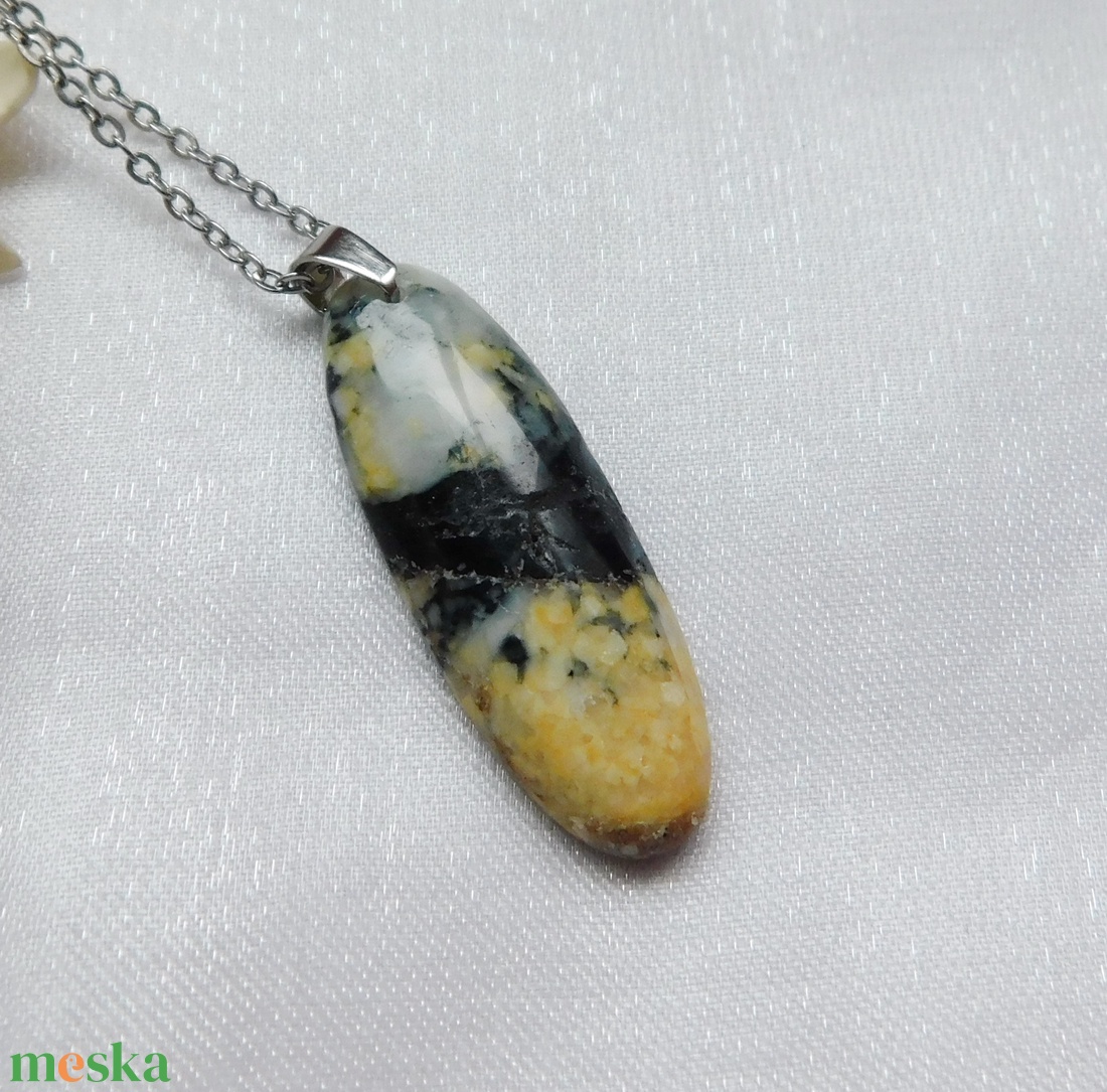 Merlinit medál acél láncon - ékszer - nyaklánc - medál - Meska.hu