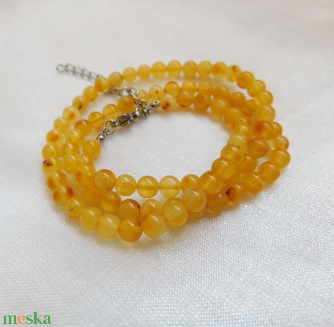 Borostyán nyaklánc - ékszer - nyaklánc - medál - Meska.hu