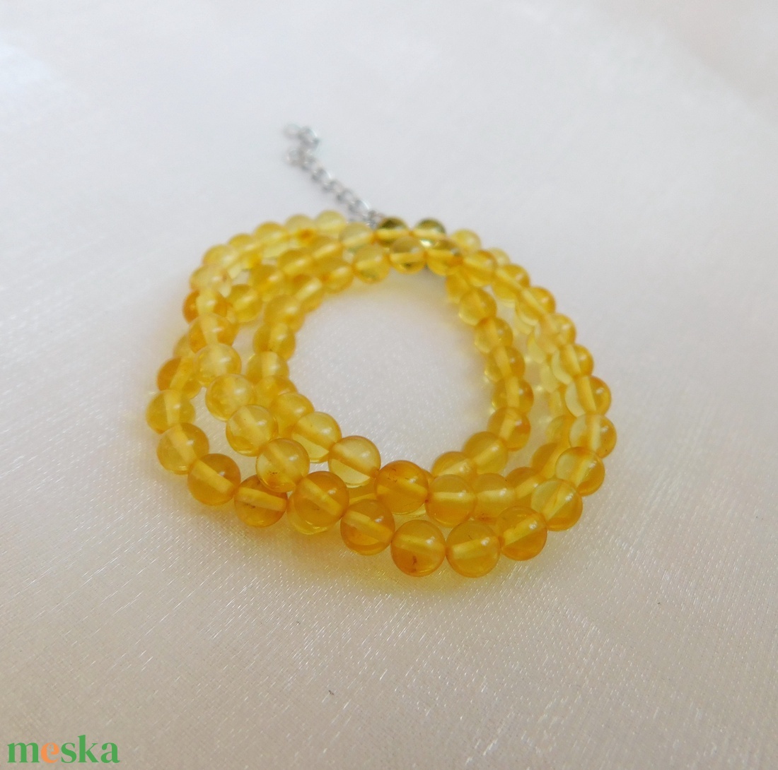 Borostyán nyaklánc - ékszer - nyaklánc - medál - Meska.hu
