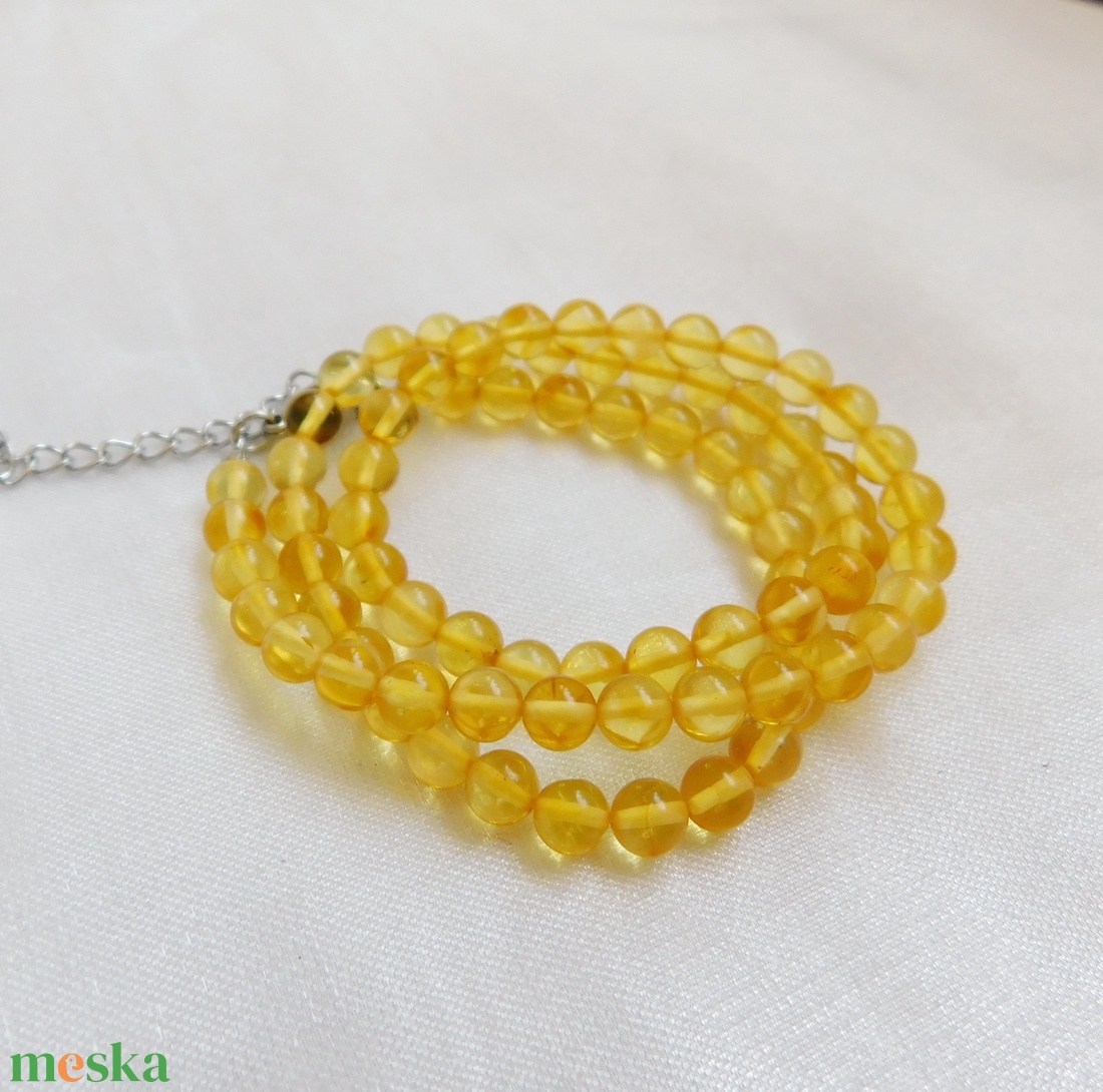 Borostyán nyaklánc - ékszer - nyaklánc - medál - Meska.hu