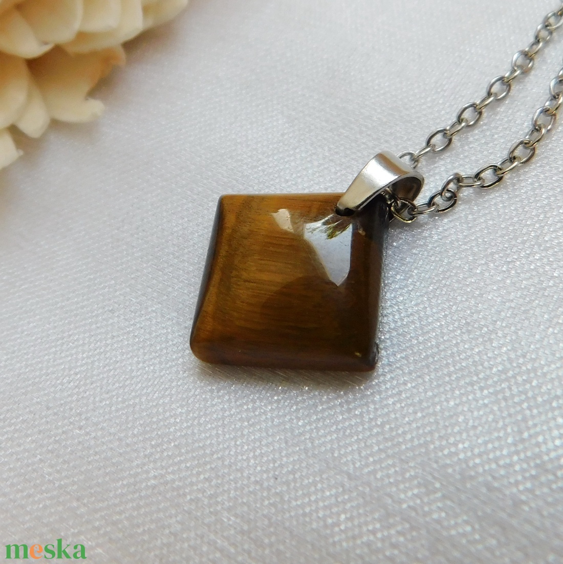 Tigrisszem medál - ékszer - nyaklánc - medál - Meska.hu