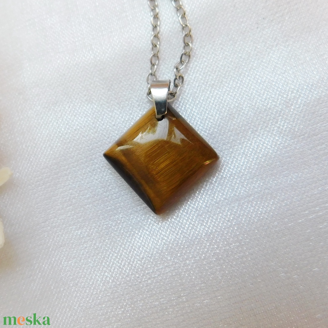 Tigrisszem medál - ékszer - nyaklánc - medál - Meska.hu