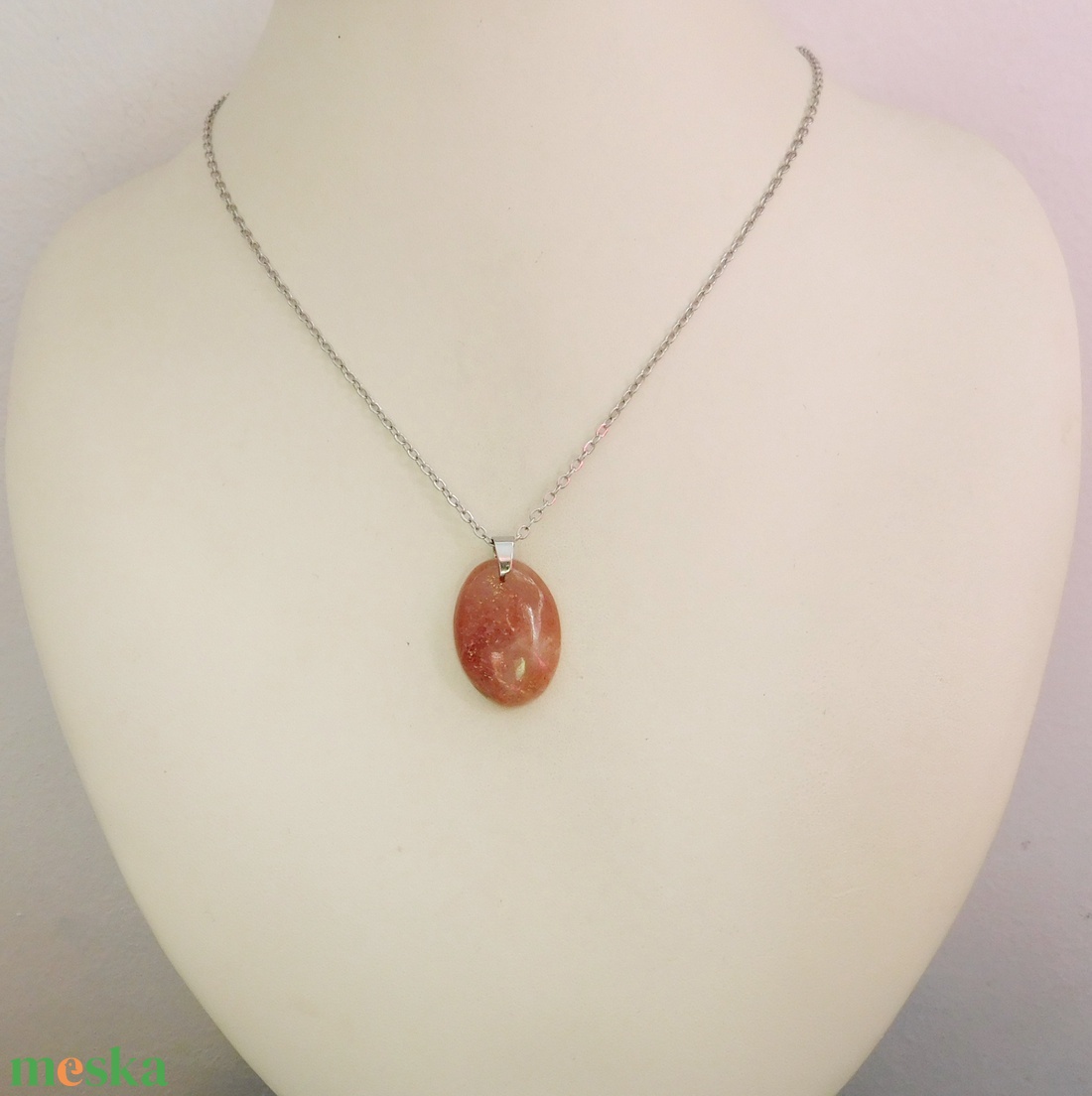 Napkő medál orvosi acél láncon - ékszer - nyaklánc - medál - Meska.hu