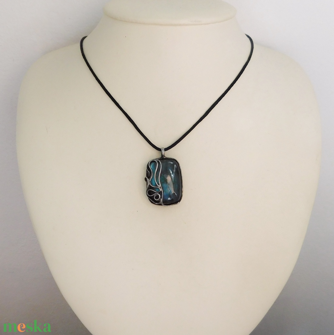 Labradorit medál - ékszer - nyaklánc - medálos nyaklánc - Meska.hu