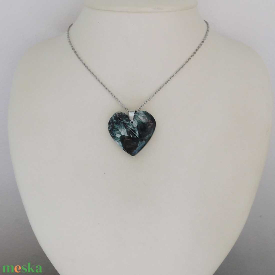 Szerafinit medál acél láncon - ékszer - nyaklánc - medál - Meska.hu