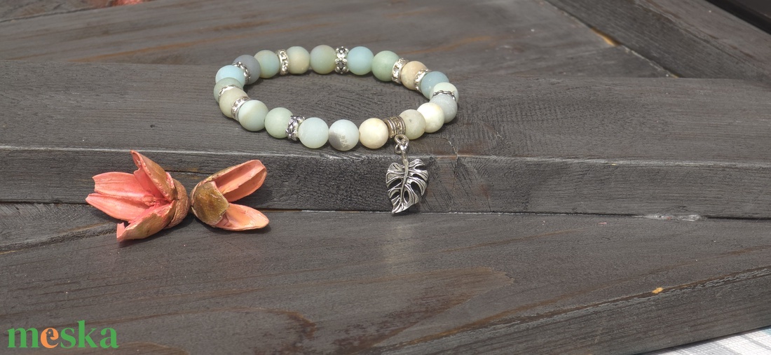 Amazonit Ásvány Karkötő � Remény és nyugalom karkötő - ékszer - karkötő - ásványkarkötő - Meska.hu