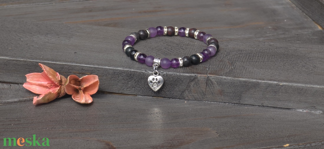 Stressztűrés és magabiztonság- kutyabarát ásvány karkötő - ékszer - karkötő - ásványkarkötő - Meska.hu