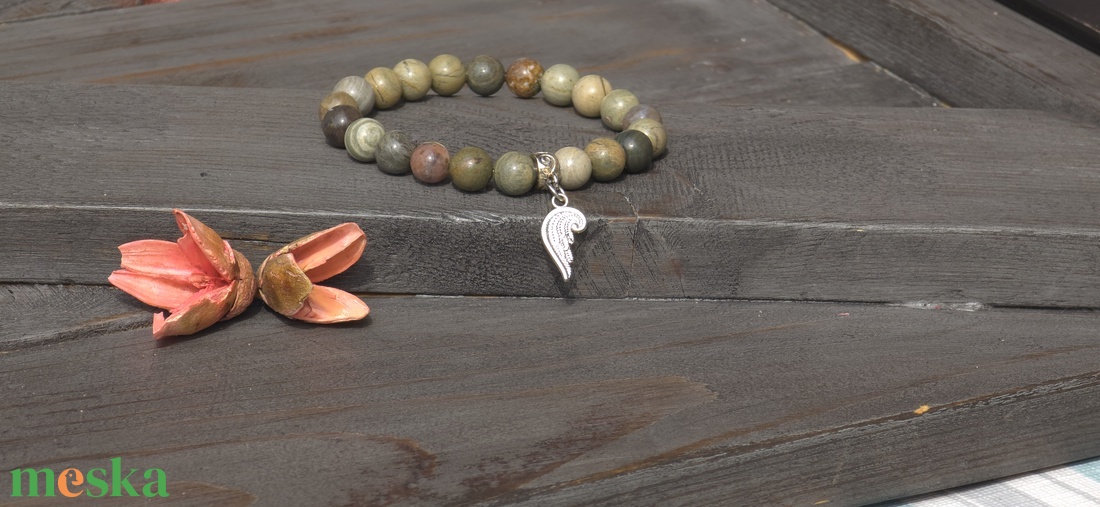 Angyali Oltalom és Belső béke Ásvány Karkötő  - ékszer - karkötő - ásványkarkötő - Meska.hu