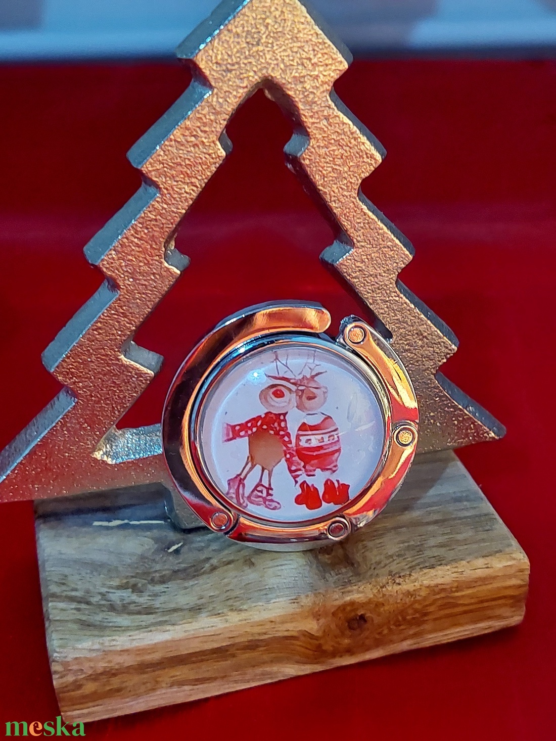 Rénszarvas táskatartó - táska & tok - kulcstartó & táskadísz - táskaakasztó - Meska.hu