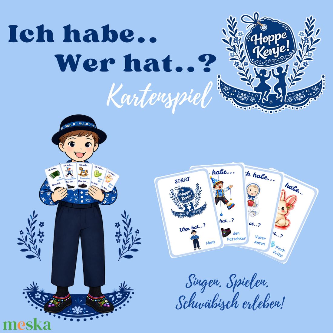 Hoppe Kenje - Ich habe... Wer hat..? - játék & sport - készségfejlesztő és logikai játék - oktató játékok - Meska.hu