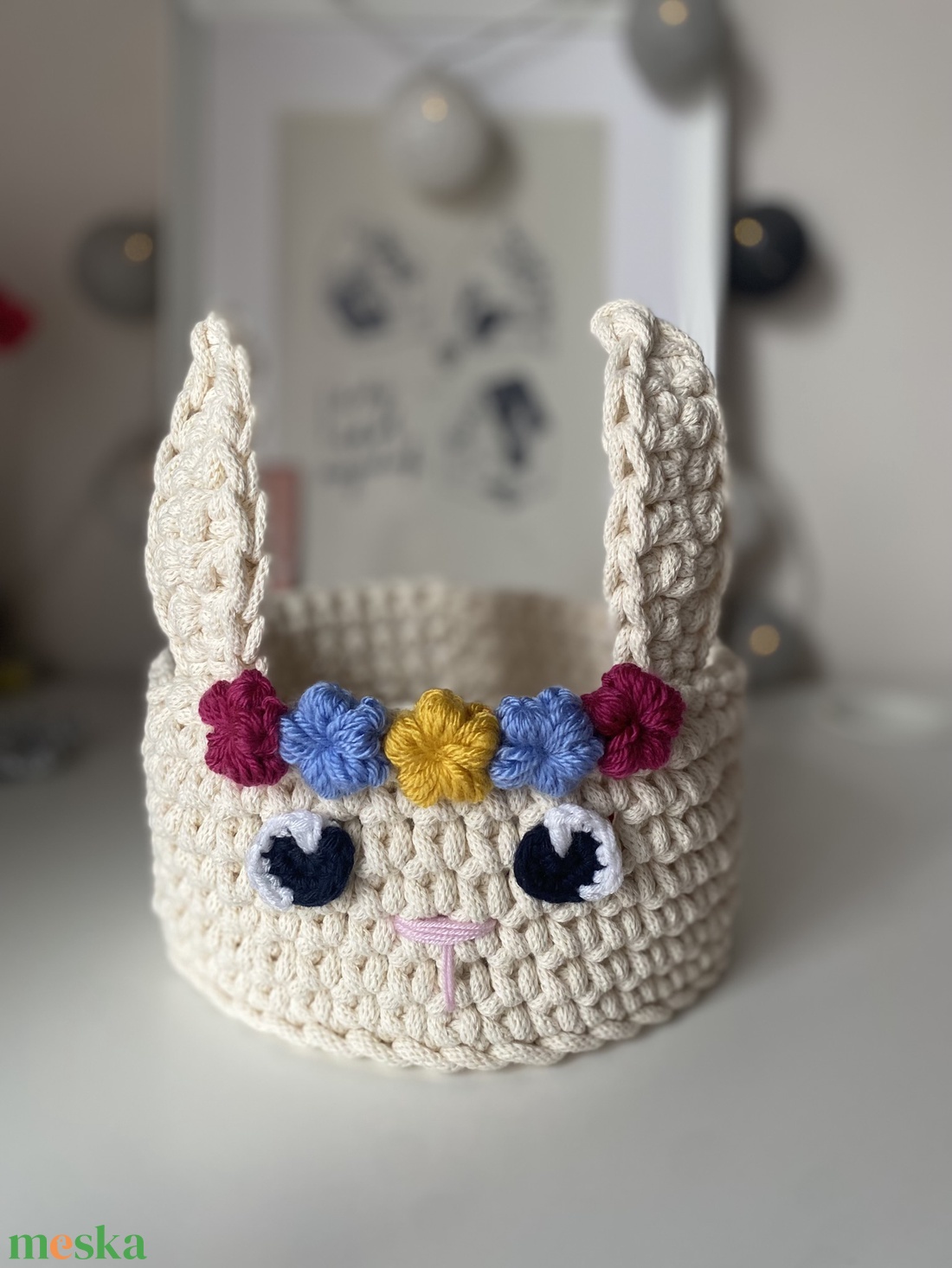 Horgolt nyuszis tároló (19 cm) - otthon & életmód - babaszoba, gyerekszoba - játéktároló - Meska.hu Horgolt nyuszis tároló (19 cm) - otthon & életmód - babaszoba, gyerekszoba - játéktároló - Meska.hu