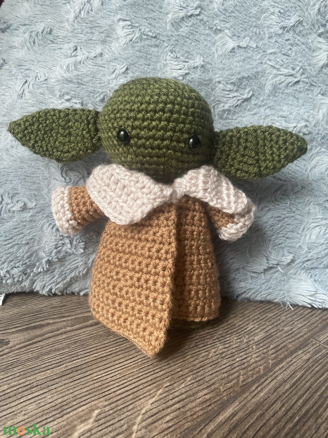 Horgolt Baby Yoda  - játék & sport - plüssállat & játékfigura - plüss mesefigurák - Meska.hu