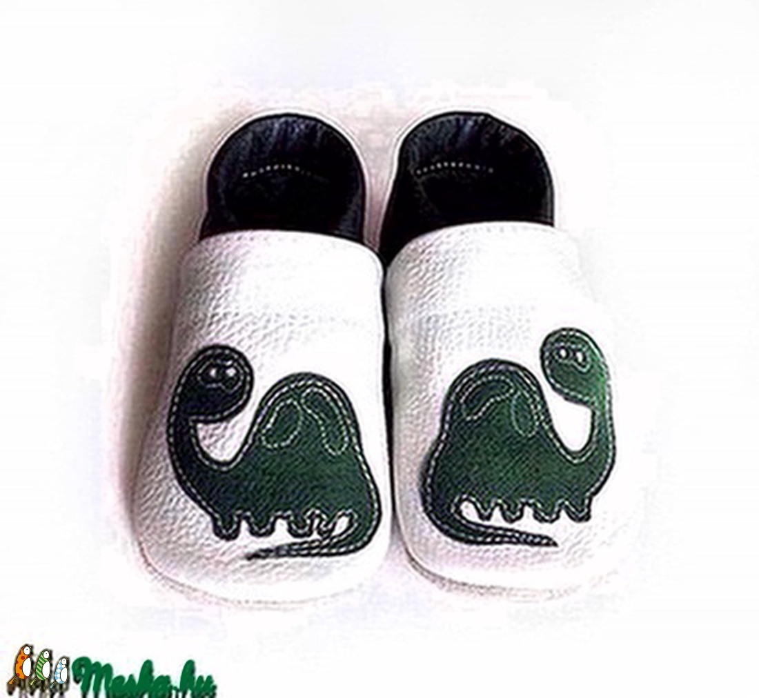 Hopphopp puhatalpú cipő - Dinoszaurusz - ruha & divat - babaruha & gyerekruha - babacipő - Meska.hu