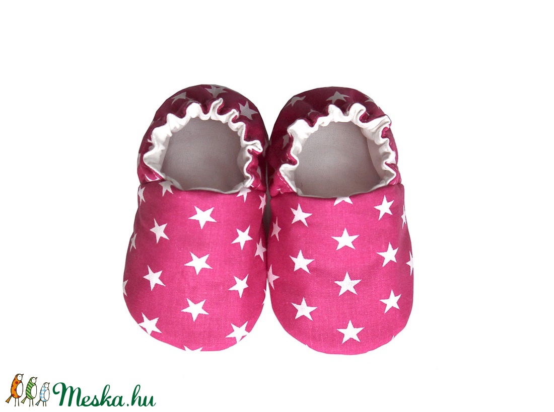 Pink fehér csillagos kocsicipő - - Meska.hu Pink fehér csillagos kocsicipő - - Meska.hu