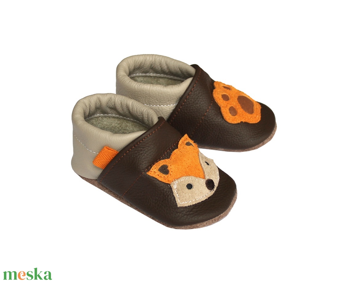 Hopphopp Puhatalpú Cipő - 3D Róka - ruha & divat - cipő & papucs - cipő, szandál - Meska.hu