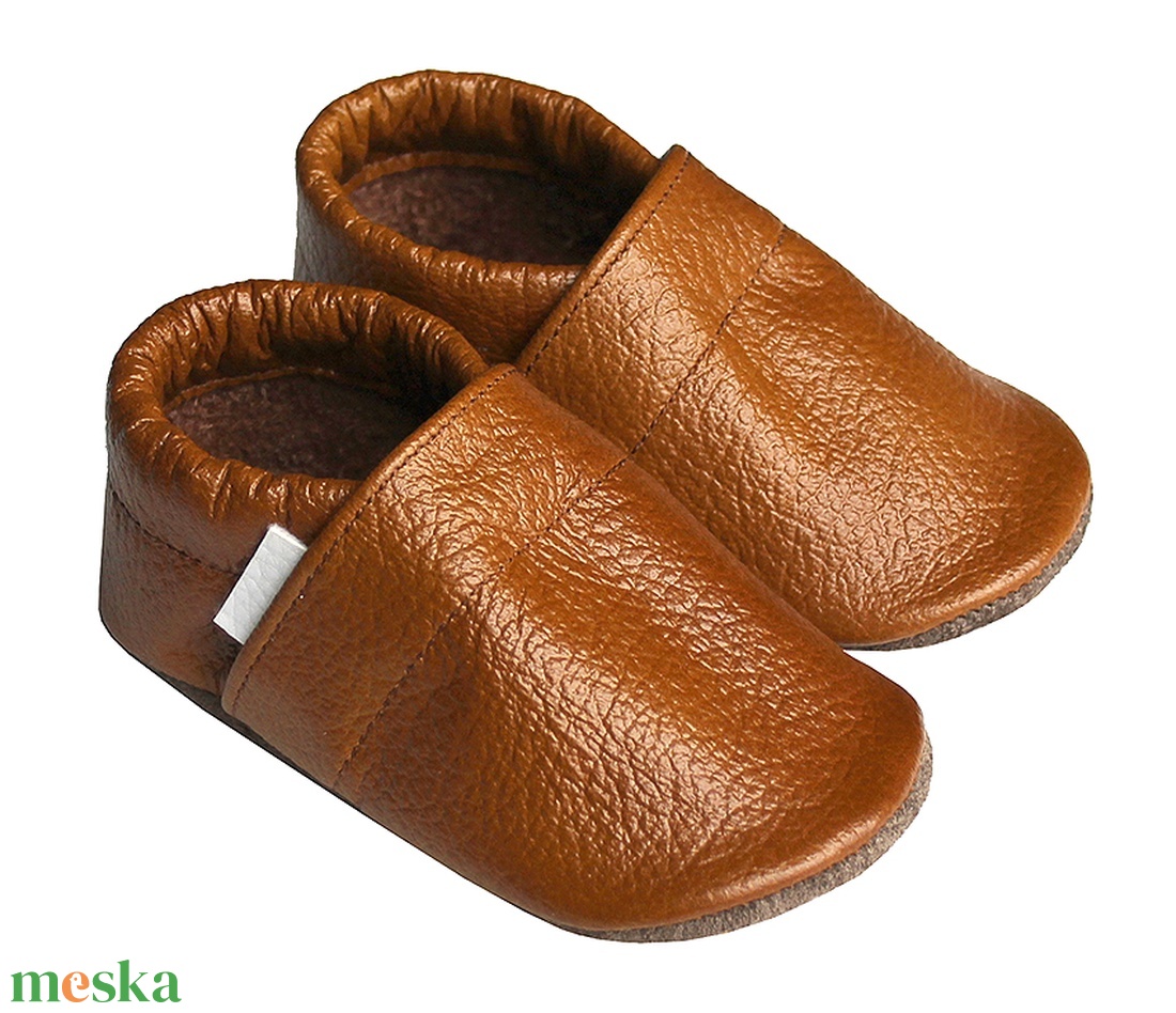 Hopphopp puhatalpú cipő - Konyakbarna - ruha & divat - cipő & papucs - cipő, szandál - Meska.hu